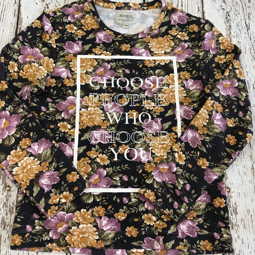 💕SALE💕NWT Floral Inspire Rewind Sweatshirt - Picture 3 of 8